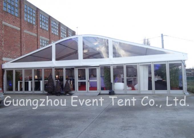 Kundenspezifisches großes weißes Hochzeits-Luxuszelt, äußeres Überdachungs-Zelt mit Wand-Gewohnheits-Fenster