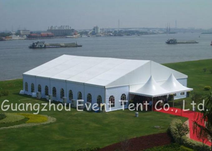 Weißes PVC des großen Aluminiumfeld-Hochzeitsfest-Zeltes mit Belüftungs-Fenster