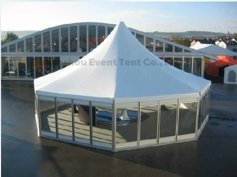 Die Aluminium Hochzeits-Solarenergie knallen oben feuerverzögerndes Zelt mit Glaswand