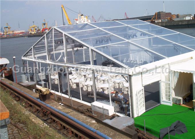 Klares Spannen-Zelt fertigte Ausstellungs-Anzeigenfestzelt mit europäischer Standard-Rahmenkonstruktion besonders an