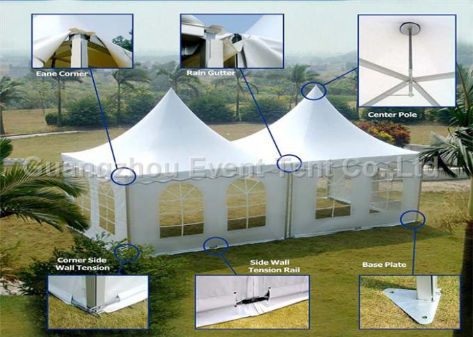 8m, 9m, Hotel Campingzelt des Zeltes der Pagode 10m im Freien, das bewegliches Haus für versorgende Partei baut