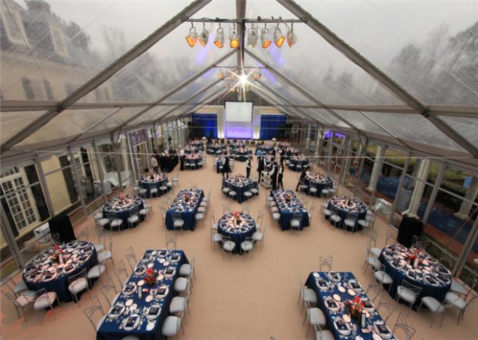 Großes transparentes Festzelt mit Glaswand, klares Dachfestzelt für die Heirat von SGS