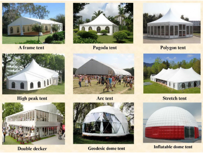 Klares Dach-Festzelt für 300 Menschen, transparentes Hochzeits-Zelt mit PVC-Gewebe