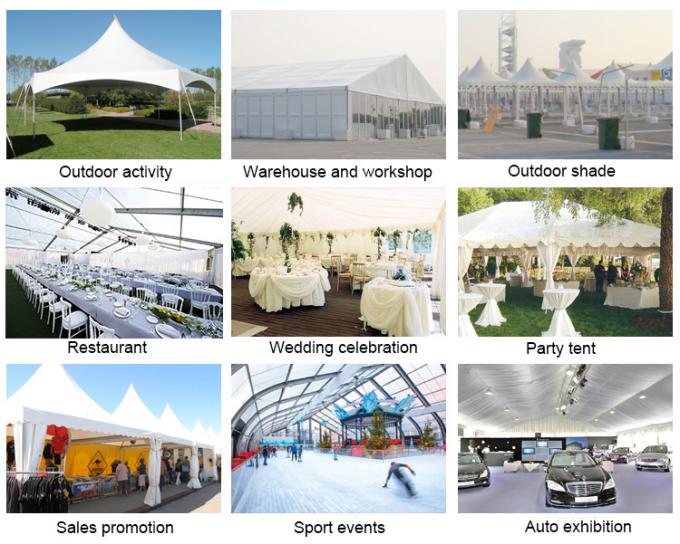 Kundengebundene riesige Messen-Zeltfestzelt Farbe im Freien optional für Ausstellungs-Ereignis