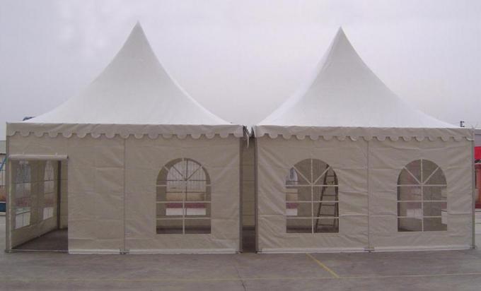 Beschichtete großes Zelt Pagode der schnellen Installation im Freien mit PVC Polyester-Textilverpackung