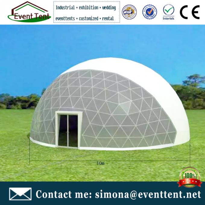 Kundenspezifisches Vergnügungspark-großes Hauben-Zelt, Metallgeodätische kuppel für Sportzentrum