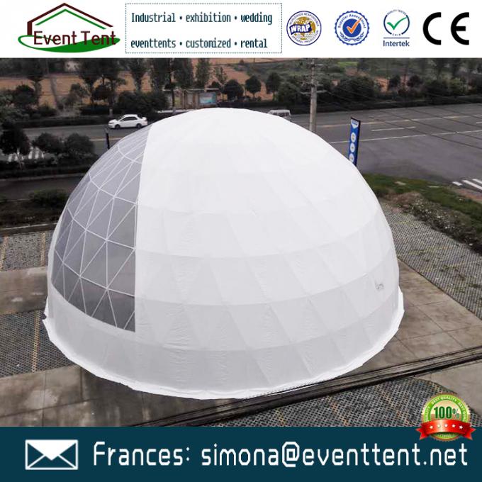 Zelt-Feuer Ratardant der Mode-klares geodätischen Kuppel mit heißes Bad-galvanisierten Stahlrohren