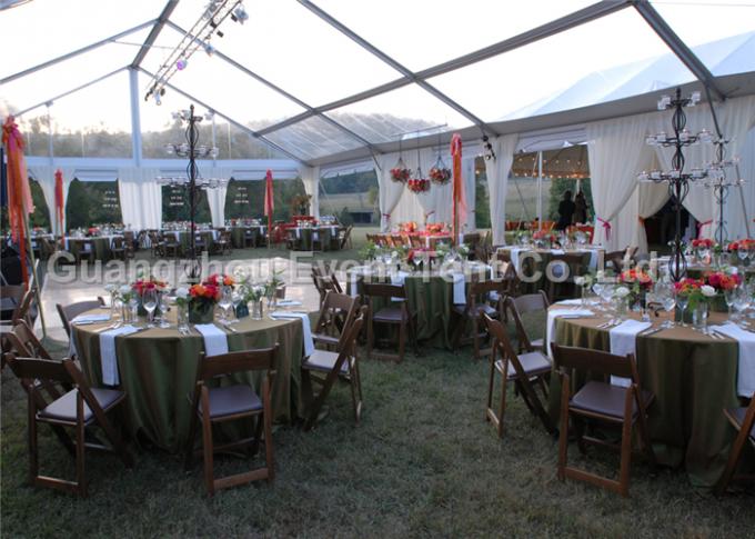 Starker Rahmen-Hochleistungszelte für das Kampieren, klares Dach-Hochzeits-Zelt mit 200 Person Seat