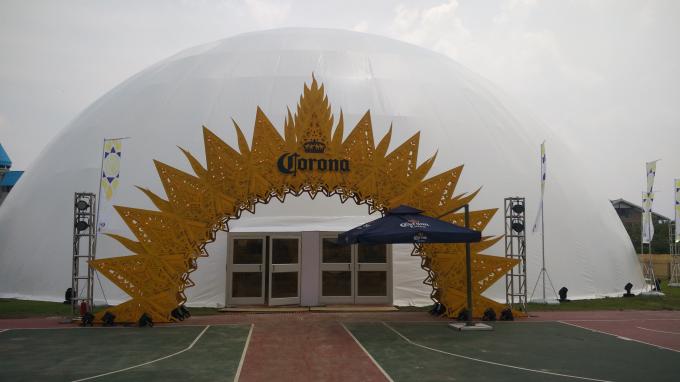 Hochleistungshauben-Zelt-Hauben-Haus für Musikfestival mit dauerhafter Glastür