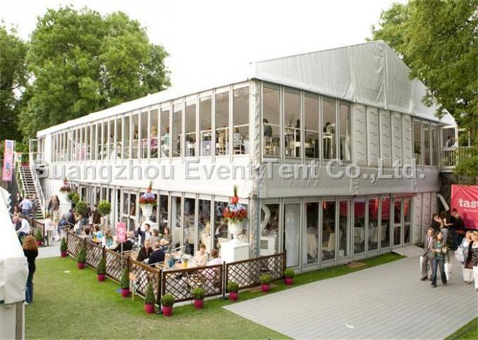 Starkes Rahmenfestzelt-Doppeldeckerzelt mit Aluminiumstruktur für Ausstellungsereignis