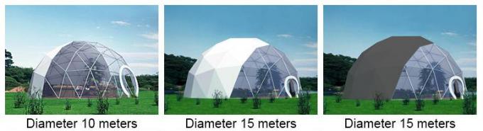 35m Aluminium-Struktur-geodätisches transparentes Hauben-Zelt mit PVC beschichtet