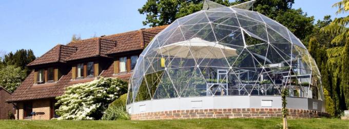 Aluminiumrahmen-großes Glaskuppel-Zelt-Garten-vorfabrizierthaus für Partei