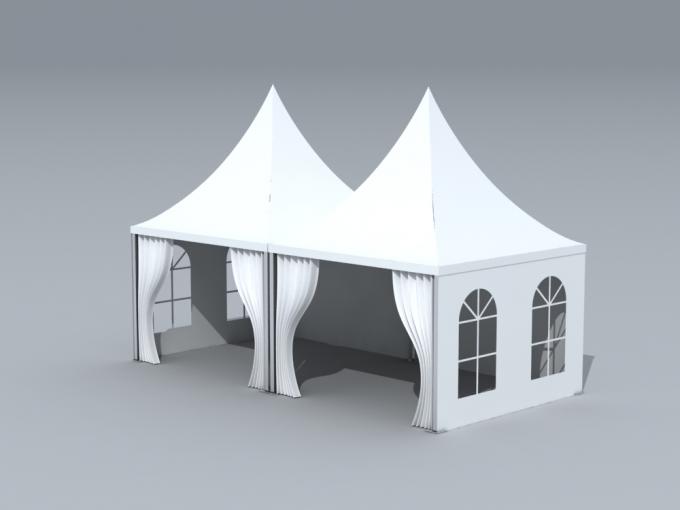 Pagoden-Hochzeitsfest-beweglicher Überdachungs-Zelt-Export Bahrain des Meter-6x6