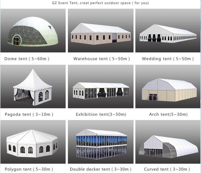 Vorfabriziertes tragbares Hochzeitsfest-Aluminiumzelt/Lager-Zelt im Freien