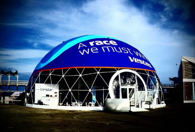 Windundurchlässige Luxus1000 Menschen Geo-Hauben-Zelt-Hochzeitsfest-Zelt mit Stahlrohren