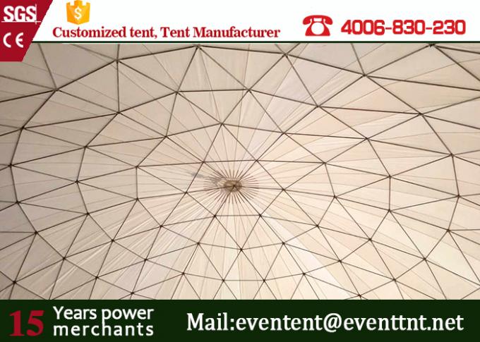 20 Meter der Durchmesser-geodätischen Kuppel Schutz PVC-Material-für Ereignisse 15 Jahre Garantie-