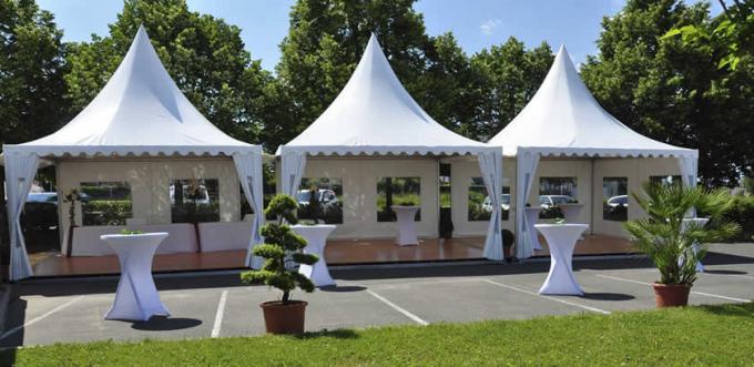 Kegelförmige hohe Spitzen-Pagoden-Festzelt-Zelte, Hochzeits-Zelt im Freien 5m * 5m