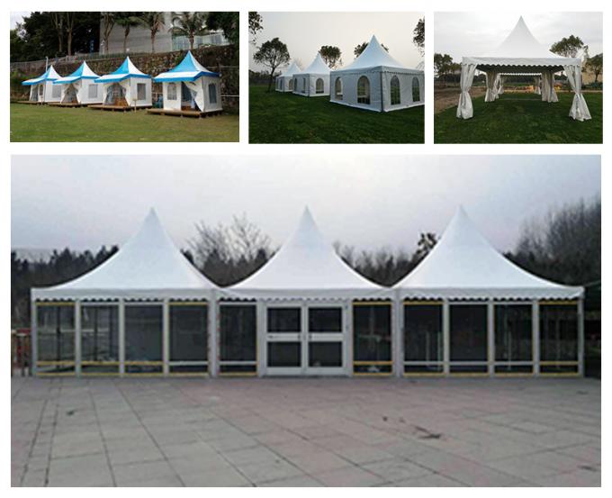 Kegelförmige hohe Spitzen-Pagoden-Festzelt-Zelte, Hochzeits-Zelt im Freien 5m * 5m