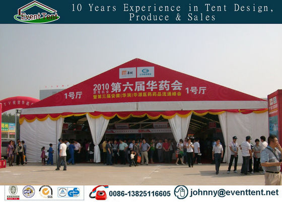 China Kundengebundene 10x30m wasserdichte weiße und rote große Aluminiumereignis-Zelte im Freien fournisseur