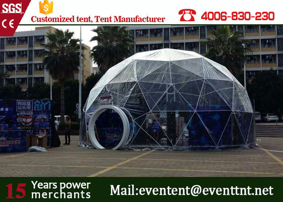 China super großes Zelt Durchmesser 10m geodätischer Kuppel für Ausstellungsereignisse fournisseur