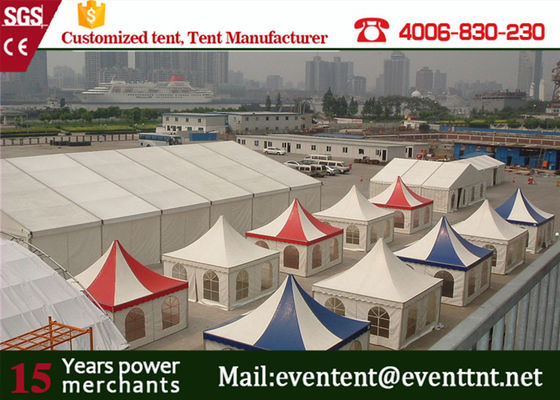 China Großes Zelt 850Sqm LuxuspVC im Freien beschichtete Polyester für kampierendes Hochzeitsfest fournisseur