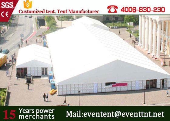 China Metallrahmen-weißes Partei-Festzelt-dauerhafte Zelte im Freien mit heißes Bad-galvanisiertem Stahl fournisseur