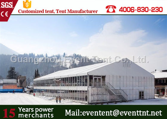 China Hochleistungsfestzelt-Zelt mit Dekorations-Futter, zwei Geschoss-Zelt mit starken Rahmen-Rohren fournisseur