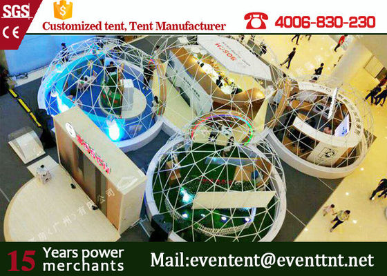 China Kundengebundenes Zelt der Hauben-Zelt-rundes Hauben-geodätischen Kuppel für Förderungs-Ereignisse im Freien fournisseur