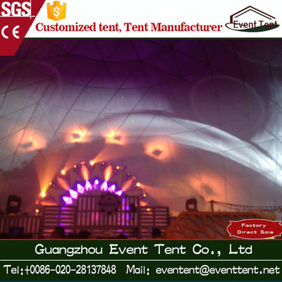 China Transparentes Zelt-Ereignis-Zelt der geodätischen Kuppel im Freien für Über1000 menschen fournisseur