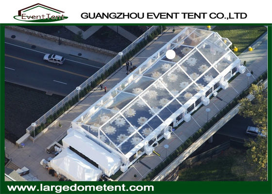 China Des Luxushochzeits-500 Menschen Festzelts, vorübergehendes weißes Hochzeits-Zelt mit Vorhang fournisseur