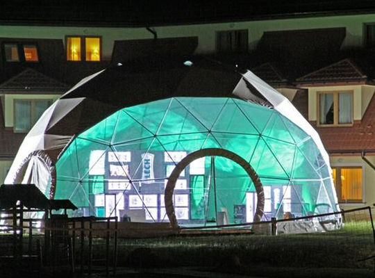 China Werbung- im Freiengeodätisches klares Dach-Campingzelt, 30m Durchmesser fournisseur