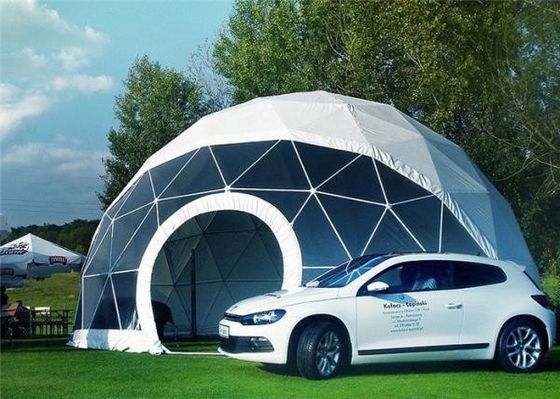 China Leichtgewichtler PVCs Yurt der 20m Iglu-geodätischen Kuppel 4 Jahreszeit-Zelt mit Stahlrahmen fournisseur