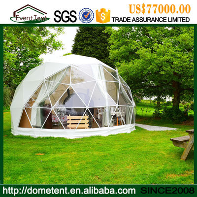 China Rostfreies großes Zelt im Freien, Schutz der PVC-Abdeckungs-Metallrahmen-geodätischen Kuppel fournisseur
