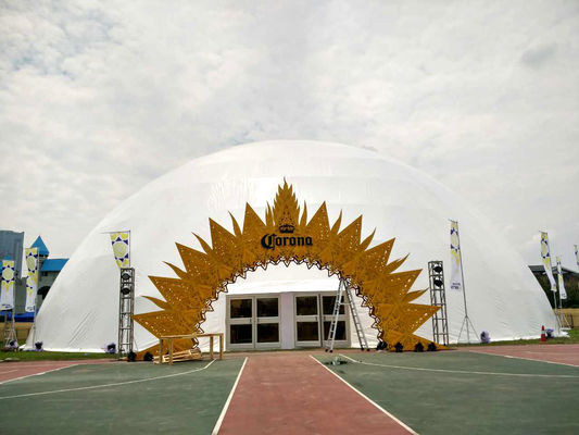 China Einzigartiges 30M großes Zelt der geodätischen Kuppel im Freien mit starker Struktur fournisseur