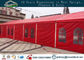 Rotes rahmenneigungsdach-Hochzeitsfestzelt der Farbe 10x40m Aluminium fournisseur