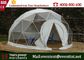 Luxusdurchmesser der Campingzelt-geodätischen Kuppel 6m 6 - Person 8 mit klaren Wänden fournisseur