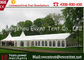 500 Personen-Hochzeitsfest-Zelt kundengebundene UV-Beständigkeit mit weißer Abdeckung fournisseur