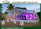 Kundengebundenes klares PVC-Dach-Hochzeitsfest-Zelt mit Tür des Glas-/PVC fournisseur
