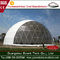 Zelt-Stahlrahmen-Zelt-Durchmesser 4-60m der weißer Riss-beständiger aufblasbarer geodätischen Kuppel fournisseur