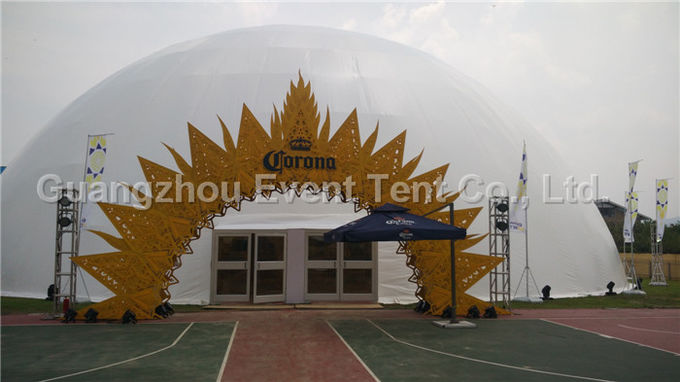 Campingzelt des Aluminiumlegierungs-freien Raumes, transparentes Hauben-Zelt von 5m bis Durchmesser 40