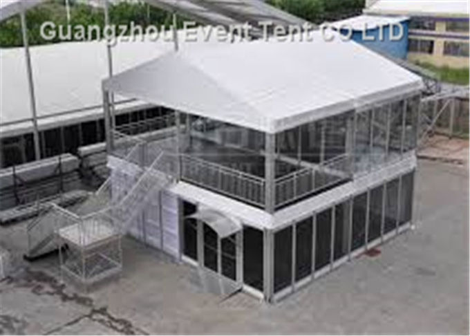 Wasserdichtes Werbungs-Doppeldecker-Zelt 25m mit Fenster des ABS Wand-freien Raumes