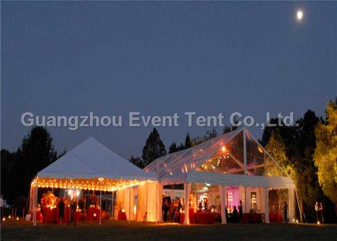 Starker Rahmen-Hochleistungszelte für das Kampieren, klares Dach-Hochzeits-Zelt mit 200 Person Seat