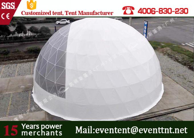 Zelt der Hauben-Schutz-System-geodätischen Kuppel mit heißes Bad-galvanisierter Stahlkonstruktion