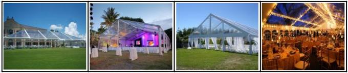 Langes rostfestes transparentes Hochzeits-Zelt des Leben-20x40 mit klarem Dach