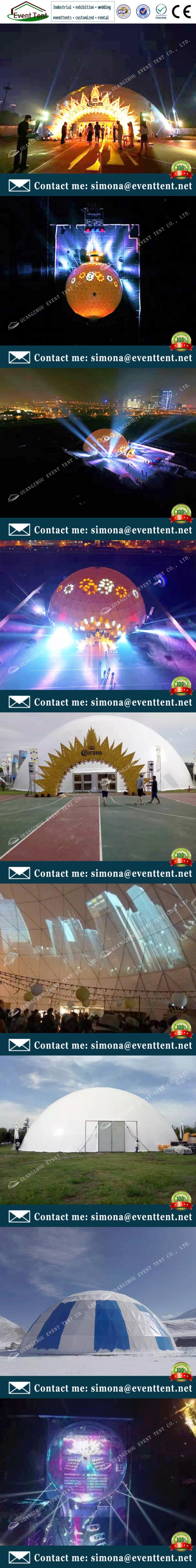 Umweltfreundliche moderne aufblasbare große Hauben-Zelt Sturctural-Hochzeitsfest-Zelte