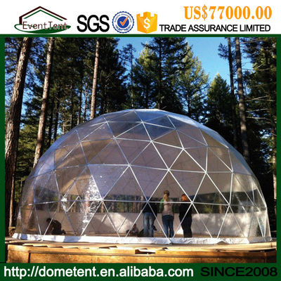 China Großes transparentes Zelt der Ereignis-geodätischen Kuppel mit klarer Dach-Abdeckung fournisseur